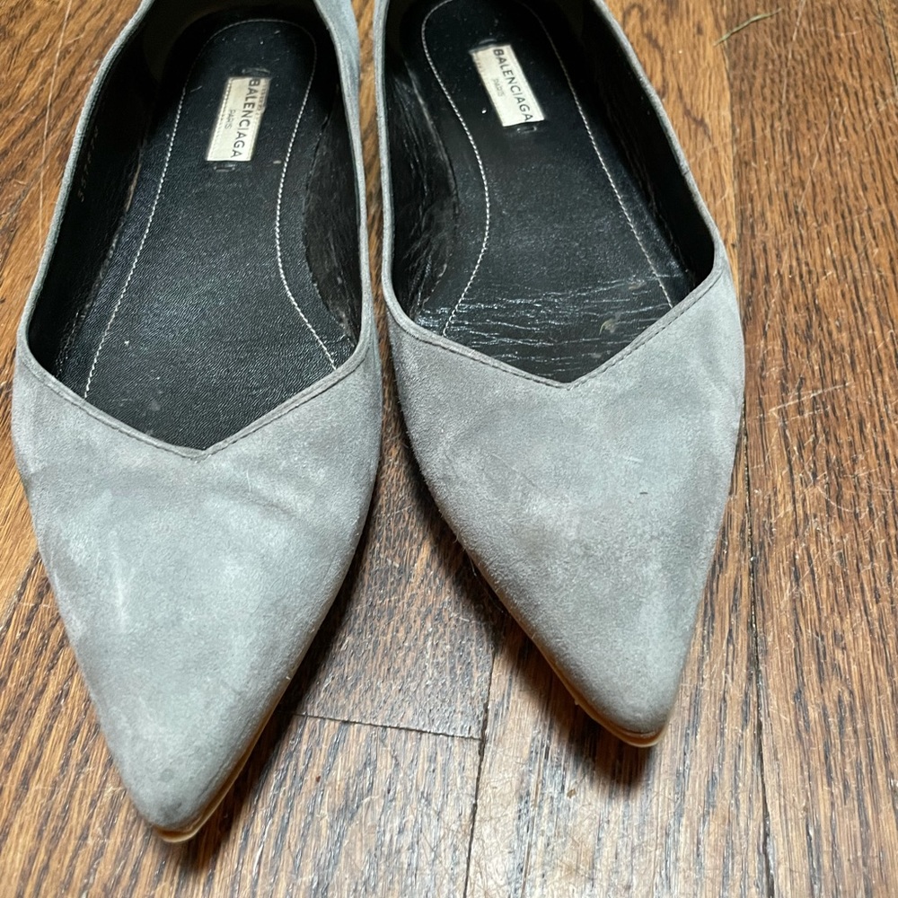 Balenciaga Pointed Toe Suede Flats 39 women’s 8.5